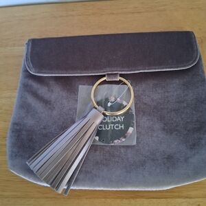 Elegant Purple Clutch with Tassel